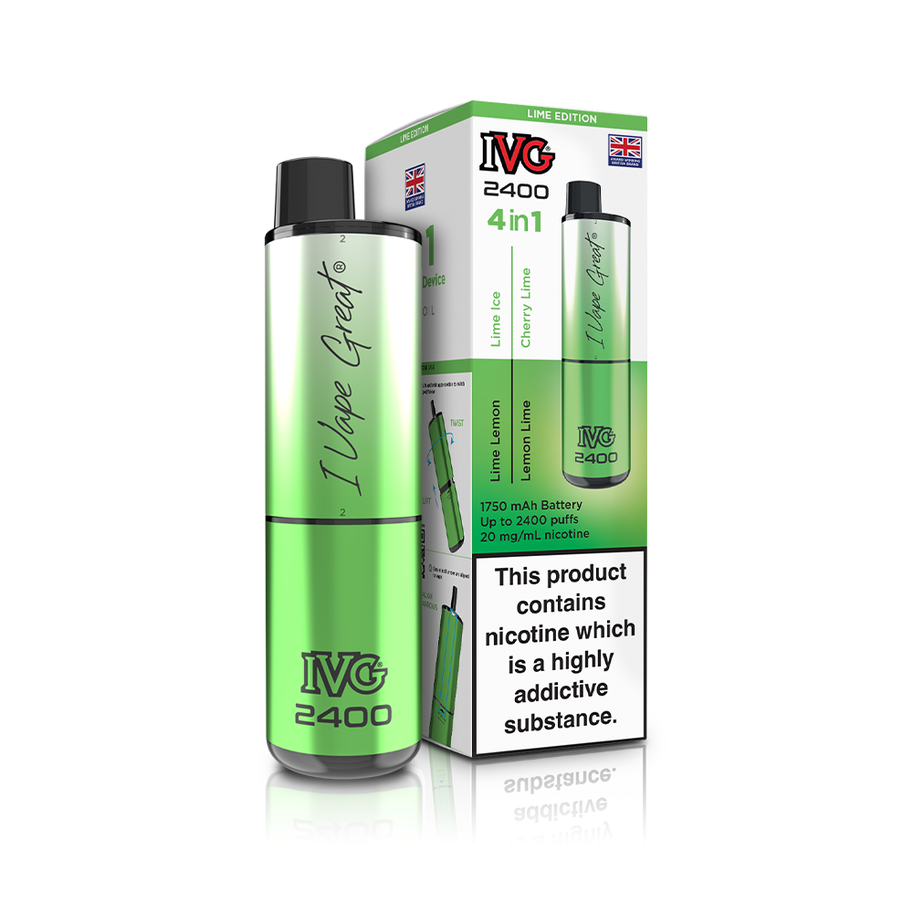IVG 2400 4 in 1 Multi Flavour Lime Edition