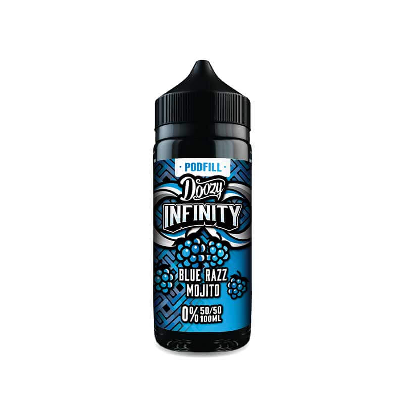 Doozy Vape Co Infinity Blue Razz Mojito 50/50 Shortfill E-Liquid 100ml
