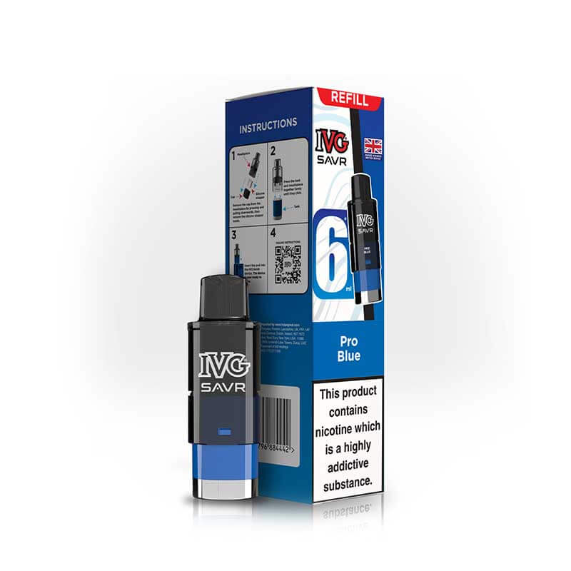 IVG Savr 3000 Pro Blue Prefilled Vape Pod + Refill