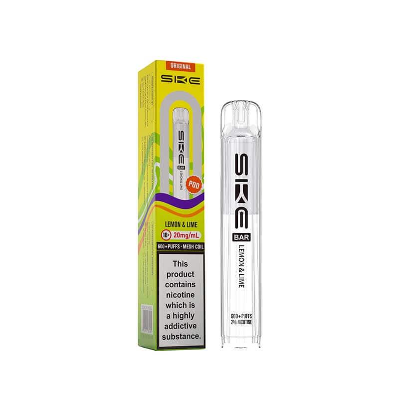 SKE Bar Lemon & Lime Pod Fresh Citrus Prefilled Vape - Vapesupermall SKE Bar Lemon & Lime Pod Fresh Citrus Prefilled Vape - Vapesupermall