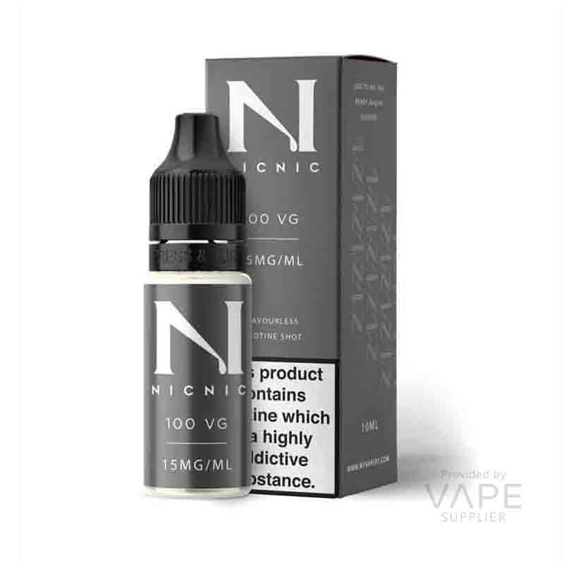Nic Nic - 100% VG Shot - 10ml 15mg Nicotine Shot