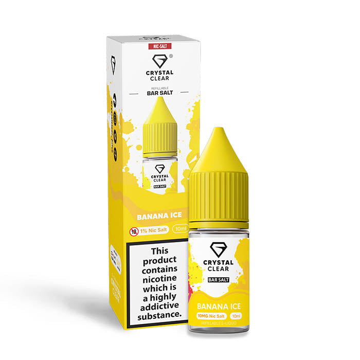 crystal clear 20mg nic salt banana ice