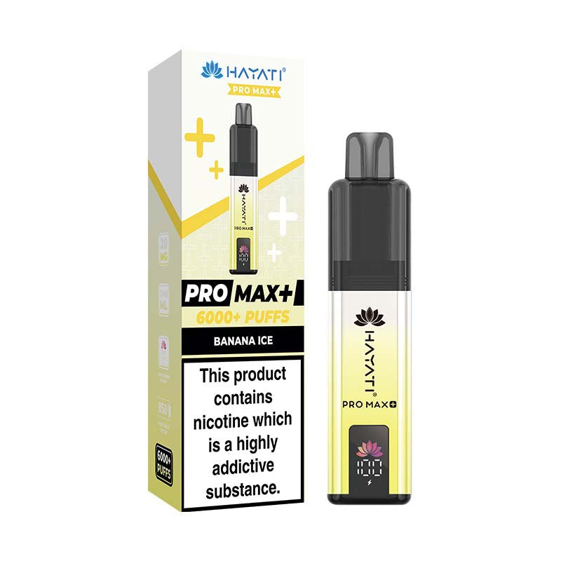 Hayati Pro Max+ 20mg Prefilled Pod Kit Banana Ice