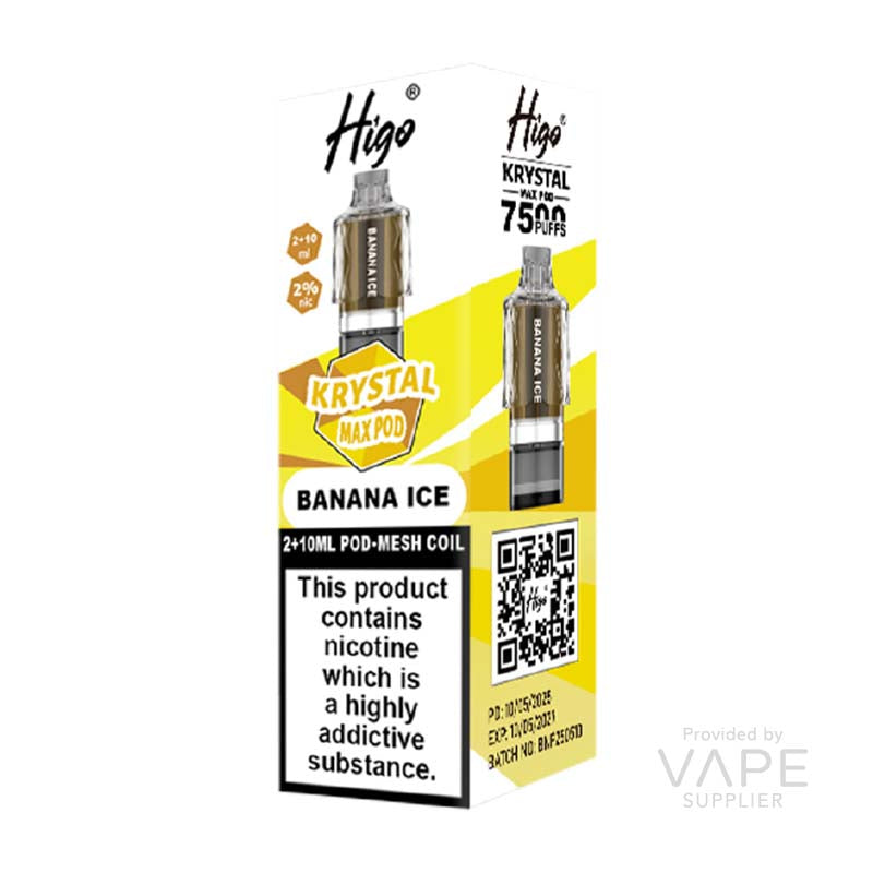 Higo Krystal Max Banana Ice 20mg Prefilled Pods