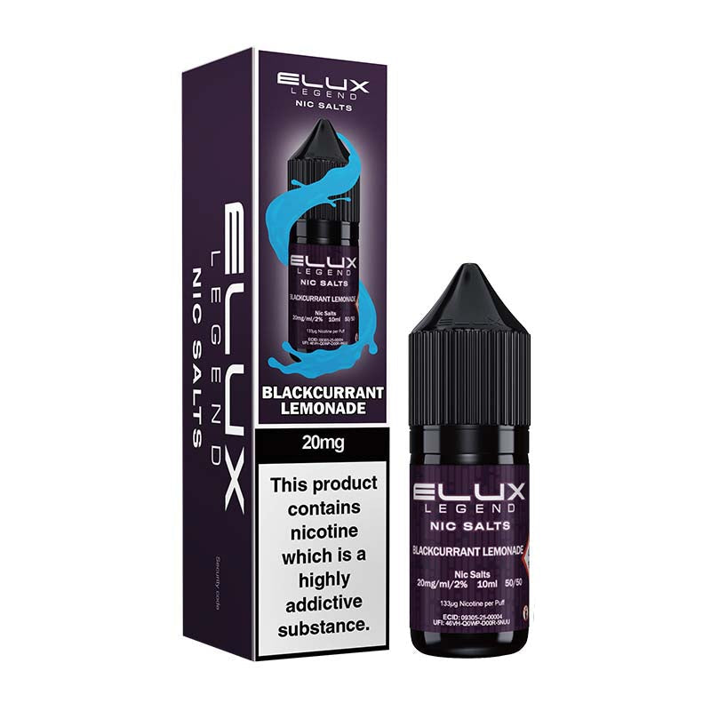 elux legends nic salts blackcurrant lemonade