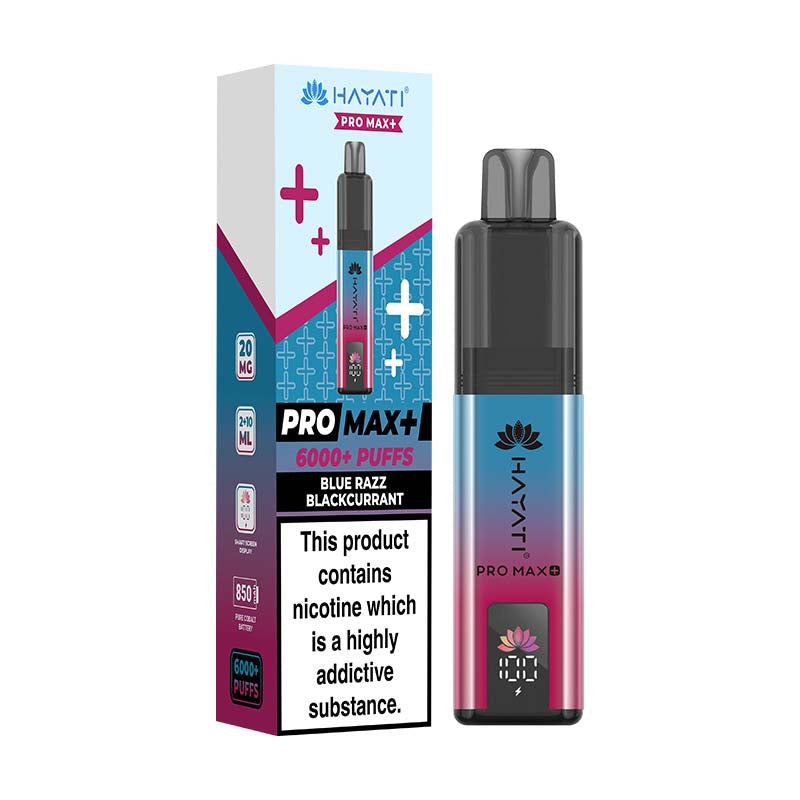 Hayati Pro Max+ 20mg Prefilled Pod Kit Blue Razz Blackcurrant