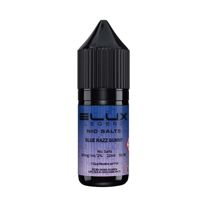 elux legend nic salts blue razz gummy