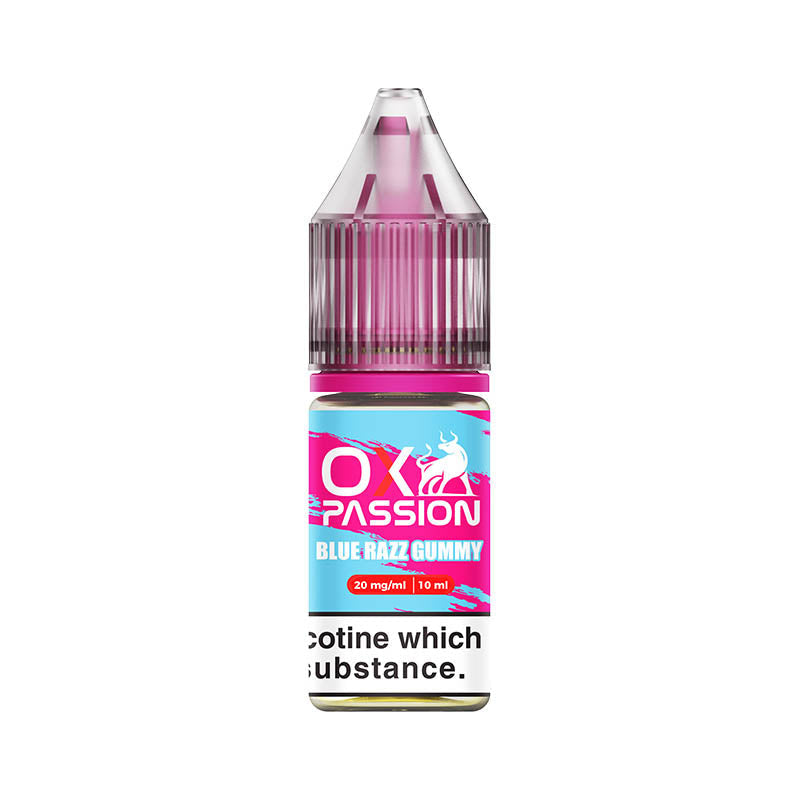 oxva ox passion 20mg nic salt blue razz gummy