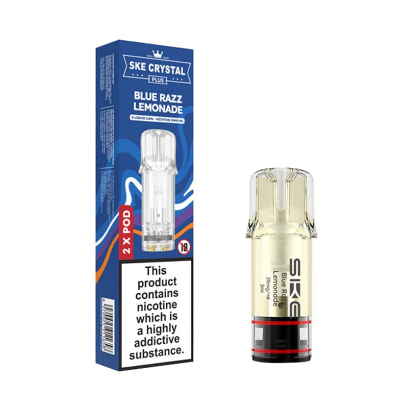 SKE Crystal Plus Blue Razz Lemonade 20mg Prefilled Pods