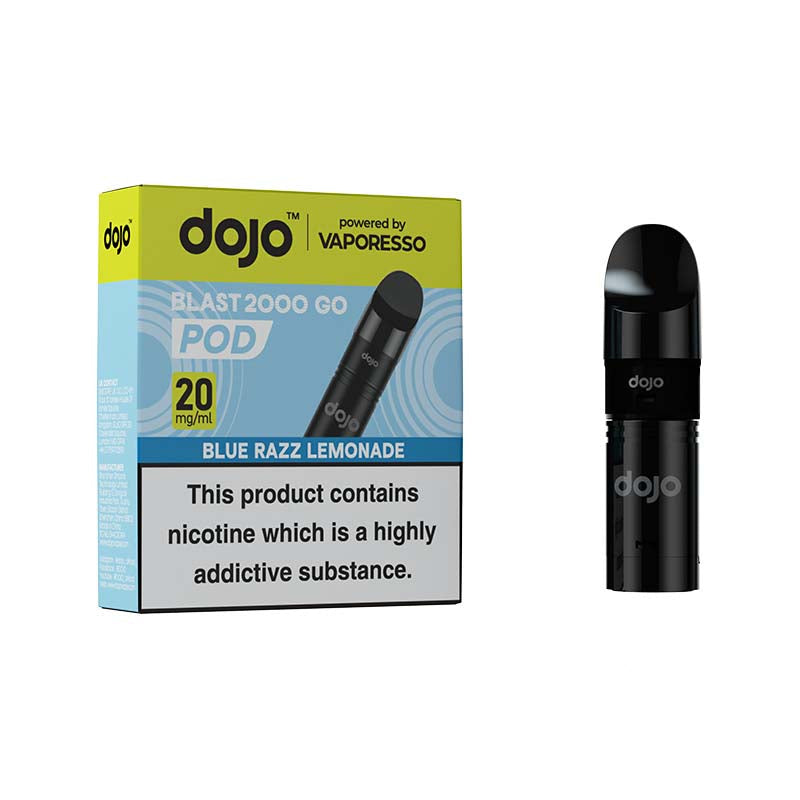 vaporesso dojo blast 2000 go pod blue razz lemonade
