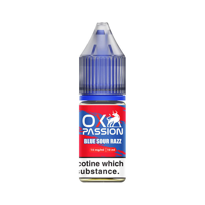 oxva ox passion 10mg nic salt blue sour razz