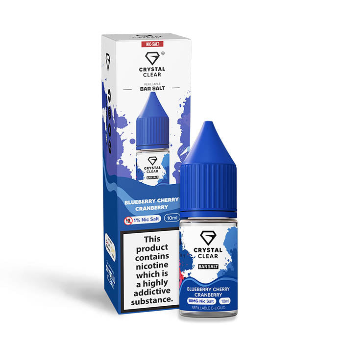crystal clear 20mg nic salt blueberry cherry cranberry