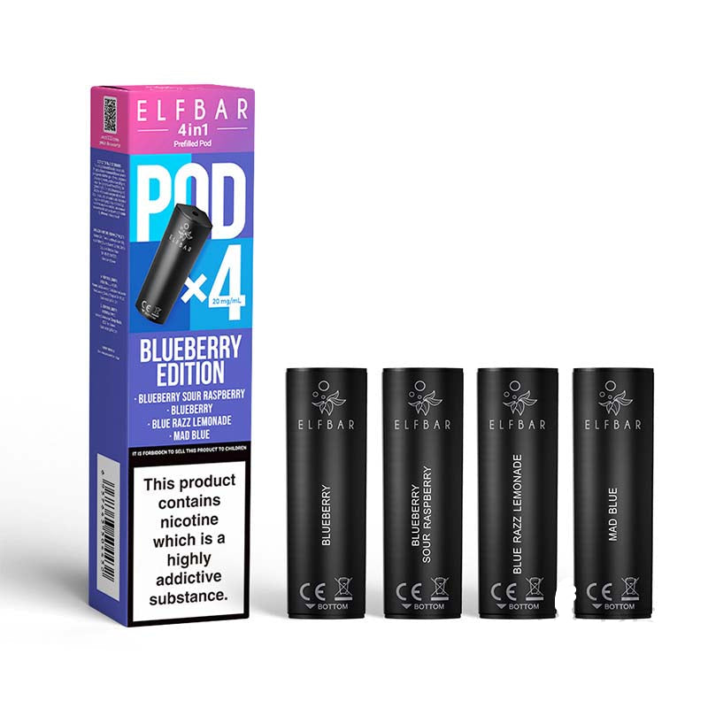 elf bar 4 in 1 prefilled pods 20mg berry edition