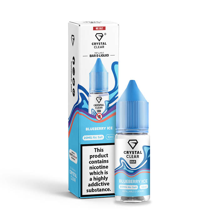 crystal clear 10mg nic salt blueberry ice