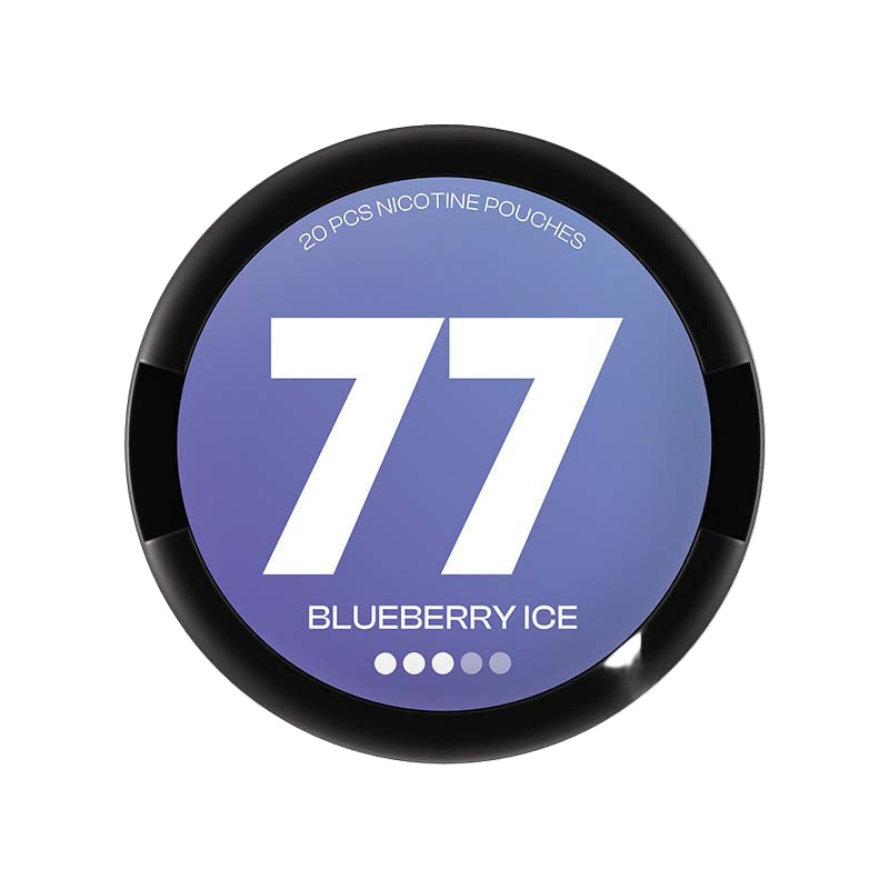 77 Medium Blueberry Ice 10.4mg Nicotine Pouches