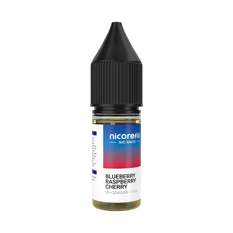 Nicorefill Nic Salts Blueberry Raspberry Cherry 20mg Nic Salt E-liquid
