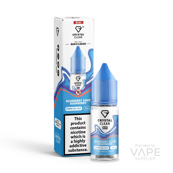 crystal clear 20mg nic salt blueberry sour raspberry