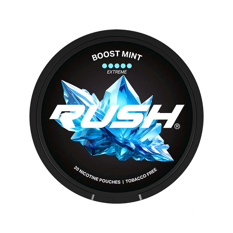 rush extreme 30mg snus nicotine pouches boost mint