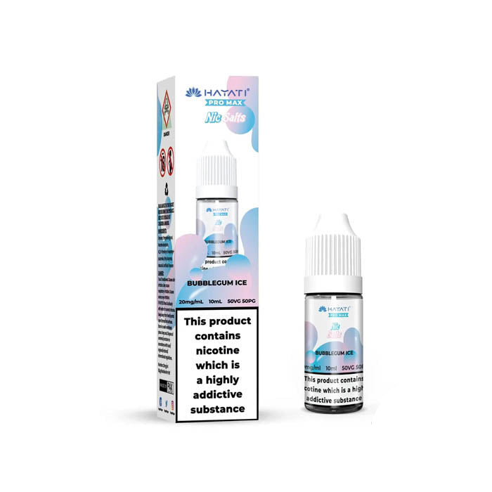 hayati pro max nic salt eliquid 10mg bubblegum ice