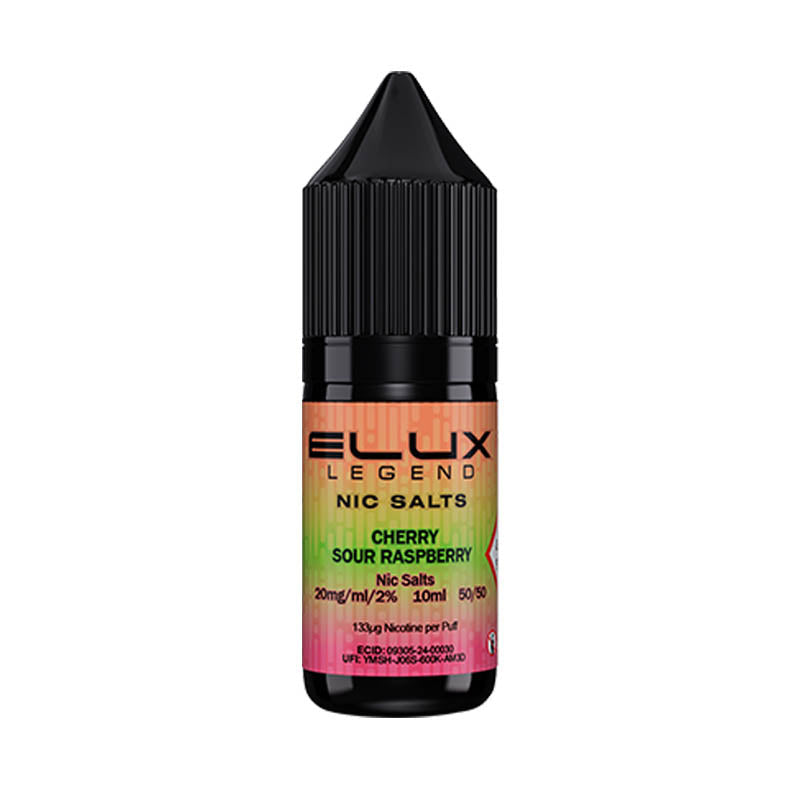 elux legend nic salts 10mg cherry sour raspberry