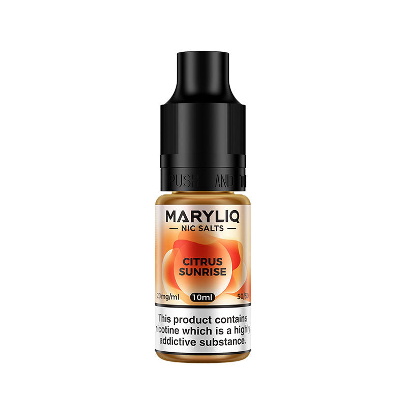 maryliq nic salt eliquid 10mg citrus sunrise