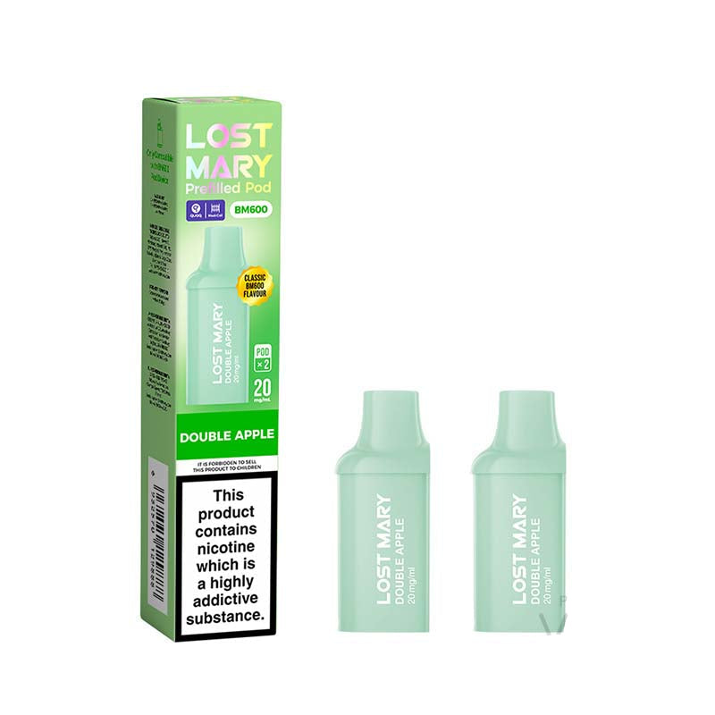 Lost Mary BM600 Double Apple 20mg Pre-Filled Vape Pods