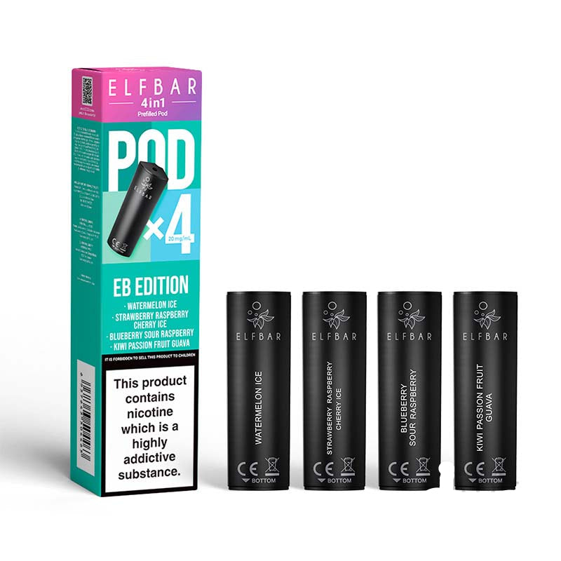 elf bar 4 in 1 prefilled pods 20mg eb edition