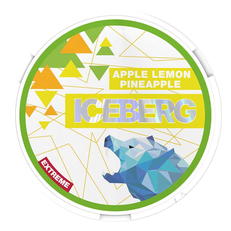 iceberg 50mg extreme nicotine pouches apple lemon pinapple