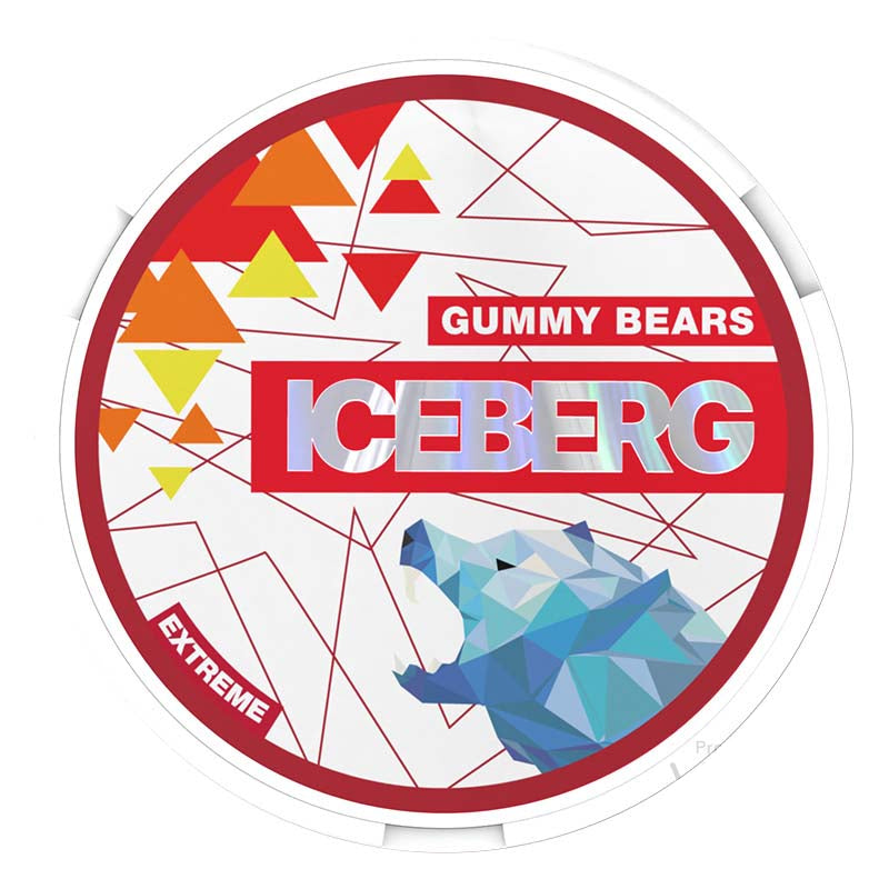 iceberg 50mg extreme nicotine pouches gummy bears
