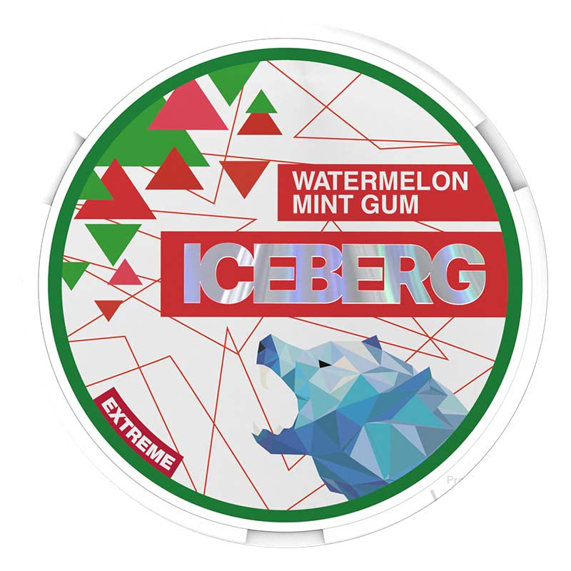 iceberg 50mg extreme nicotine pouches watermelon mint gum
