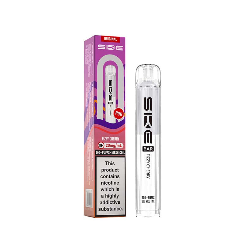 SKE Crystal Bar 600 Fizzy Cherry 20mg Prefilled Pods