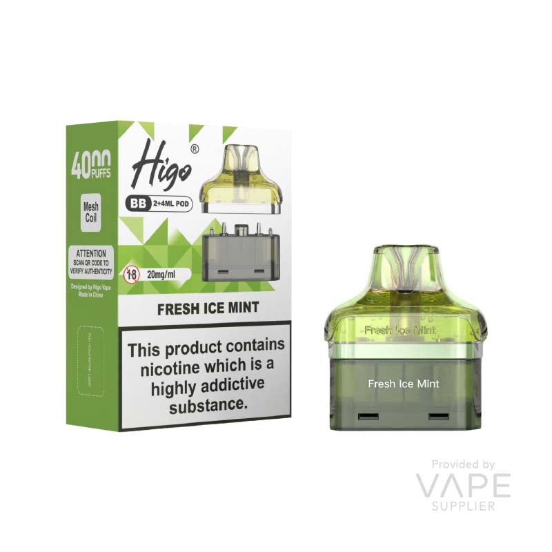 Higo Higo BB Pod Fresh Ice Mint Pre-Filled Vape Pods