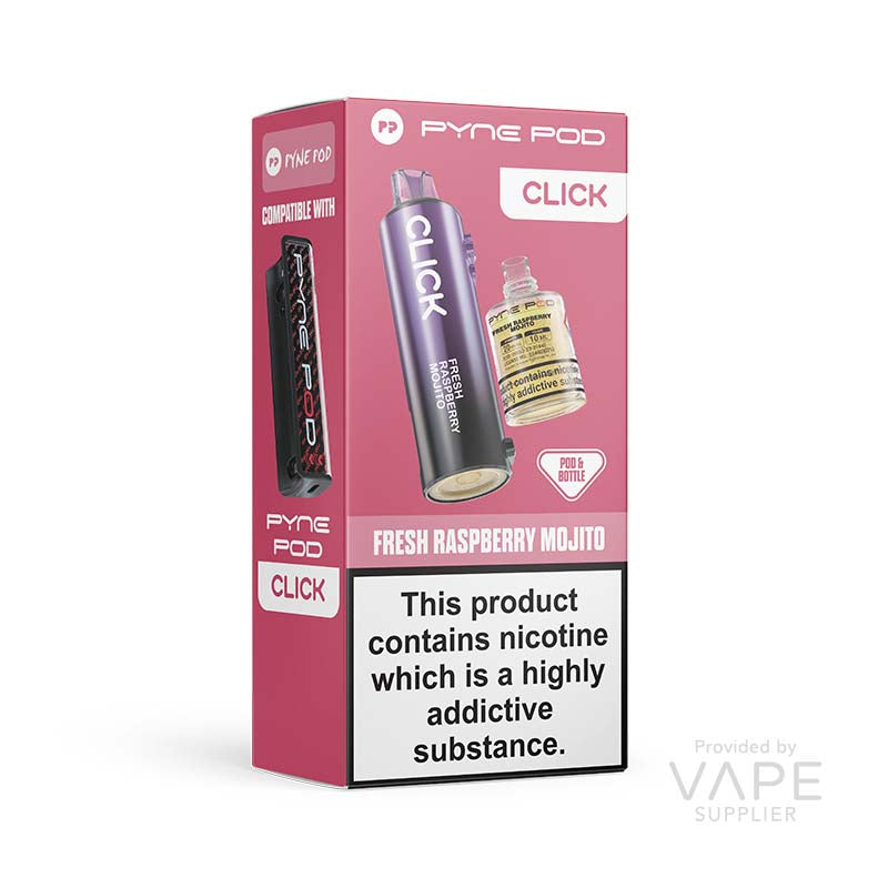 Pyne Pod Click 50K Fresh Raspberry Mojito 20mg Prefilled Pods
