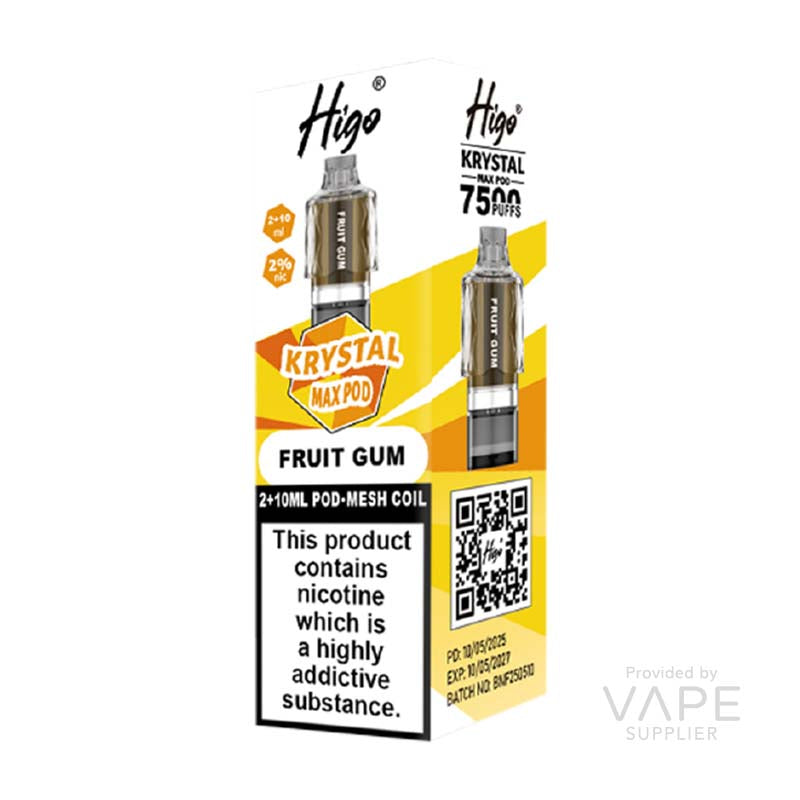 Higo Krystal Max Fruit Gum 20mg Prefilled Pods