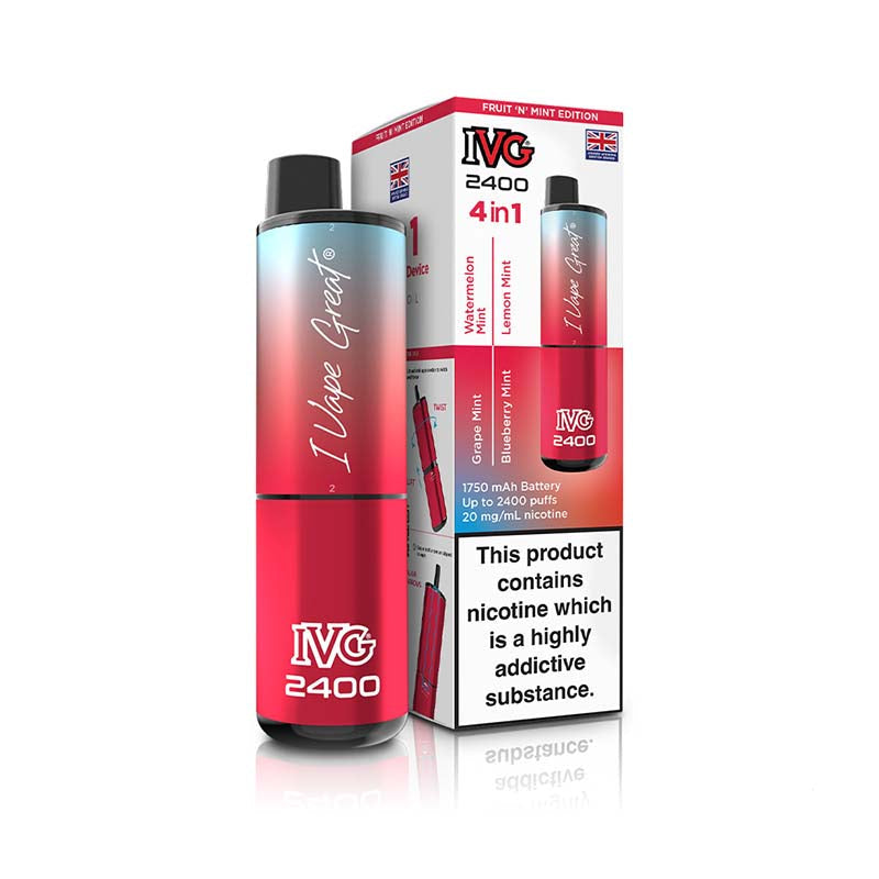 ivg 2400 4 in 1 20mg rechargeable pod kit