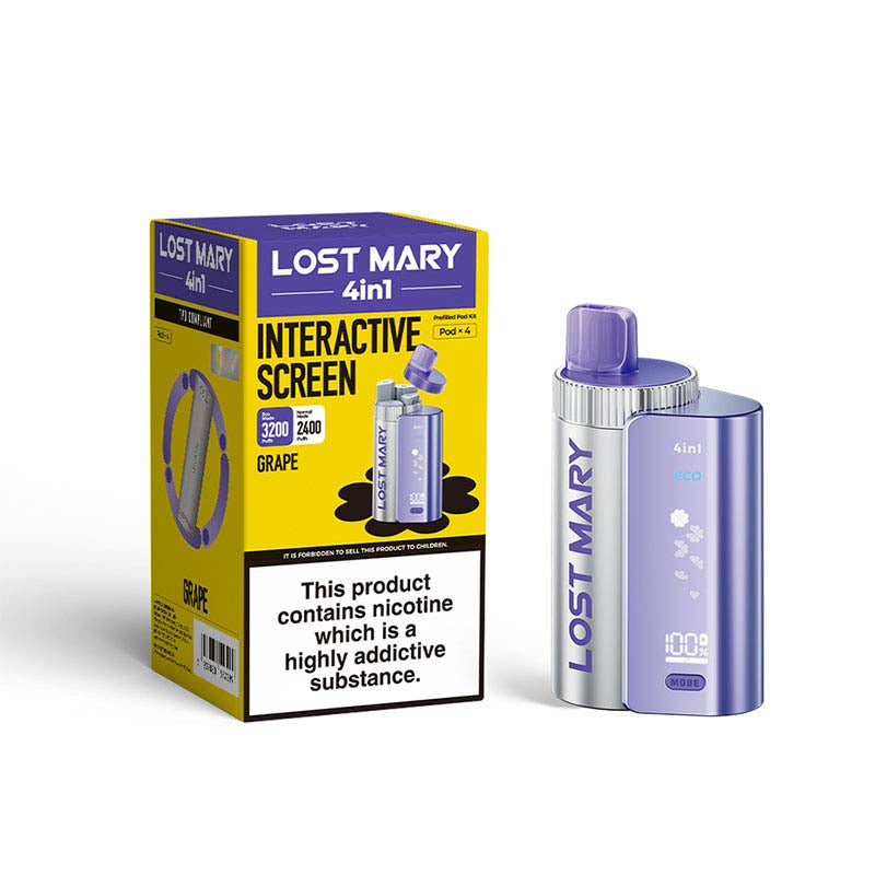 lost mary 4 in 1 pod kit grape