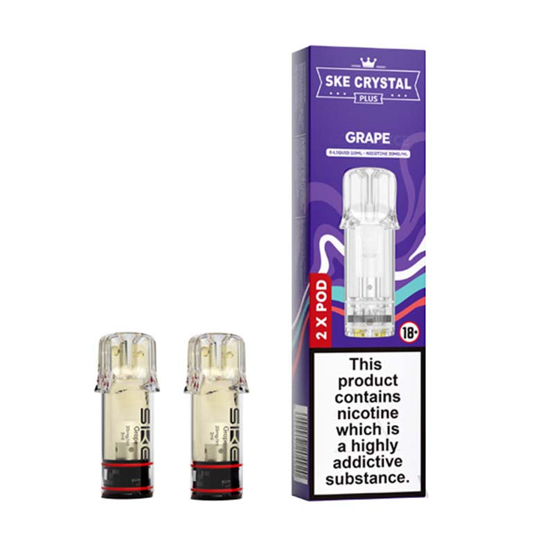 SKE Crystal Plus Grape 20mg Prefilled Pods
