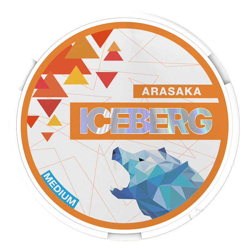 iceberg medium nicotine pouches 20mg arasaka
