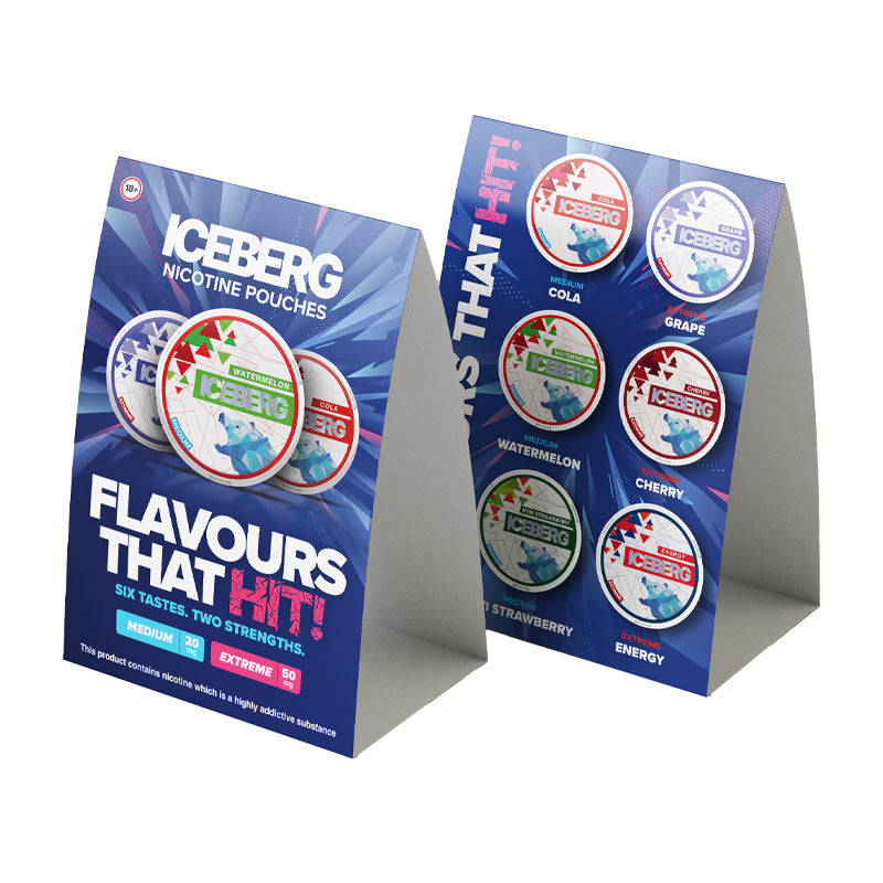Iceberg Nicotine Pouches Flavour Card