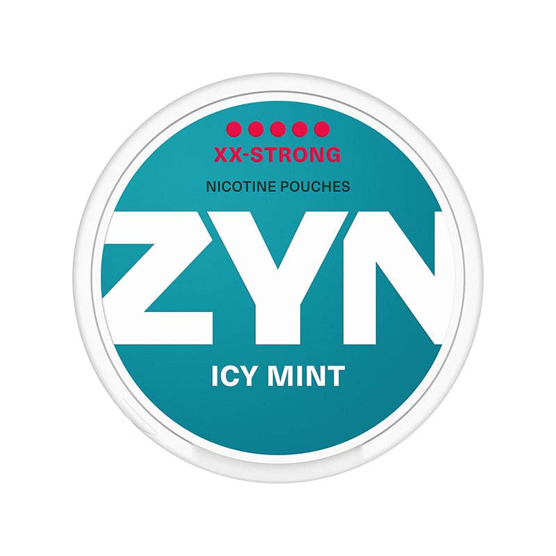 zyn xx strong nicotine pouches icy mint