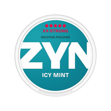 zyn xx strong nicotine pouches icy mint