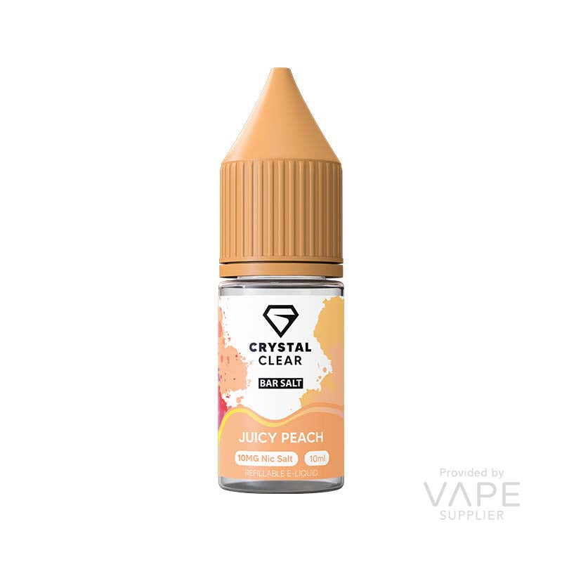 crystal clear 20mg nic salt juicy peach