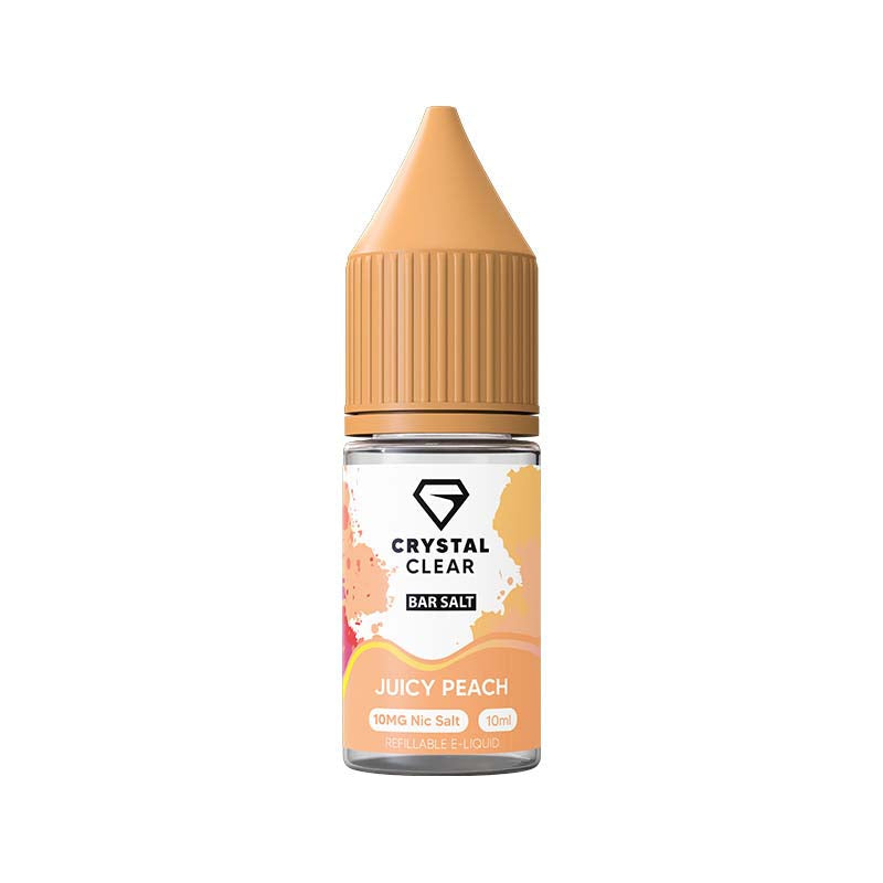 crystal clear 20mg nic salt juicy peach