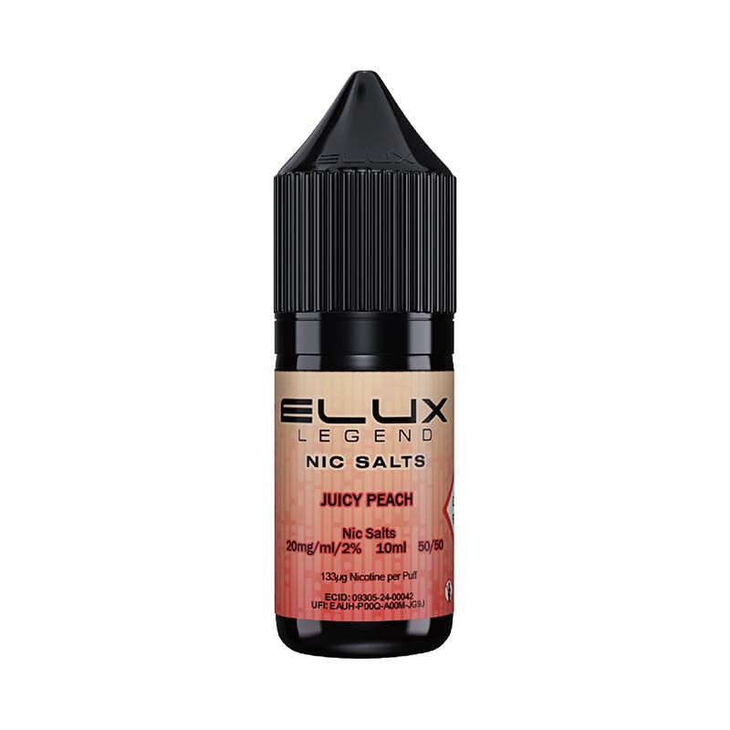 elux legend nic salts juicy peach