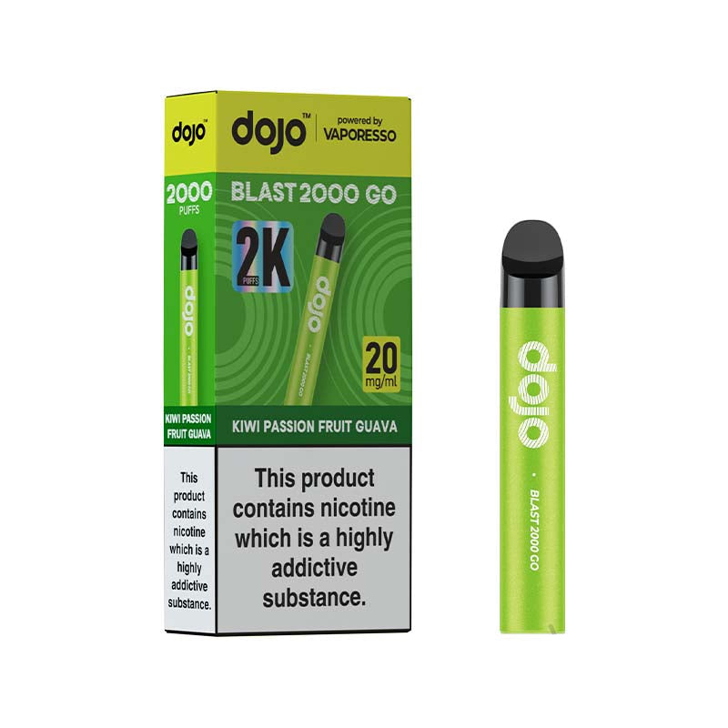 vaporesso dojo blast 2000 go pod kit kiwi passion fruit guava