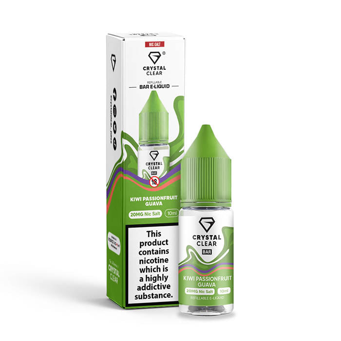 crystal clear 20mg nic salt kiwi passionfruit guava