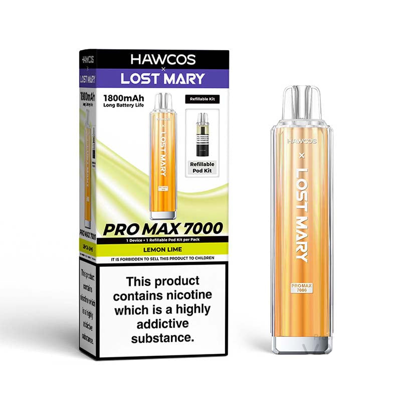 HAWCOS x Lost Mary Pro Max 7000 20mg Prefilled Pod Kit Lemon Lime