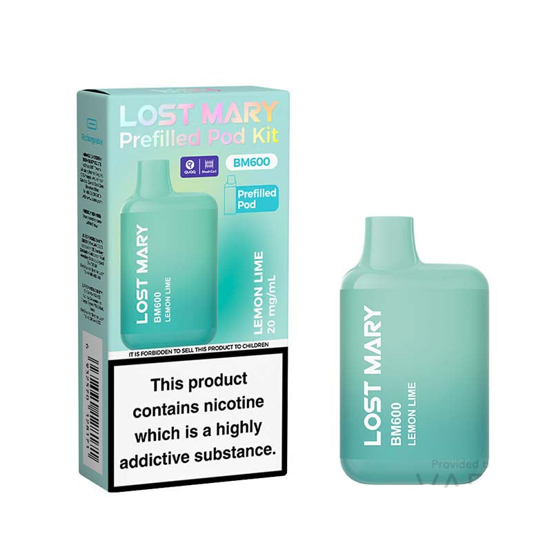 Lost Mary BM600 Prefilled Pod Kit Lemon Lime