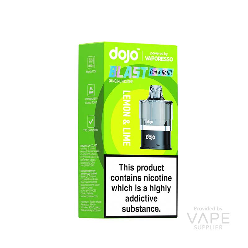 vaporesso dojo blast 6000 pods lemon lime