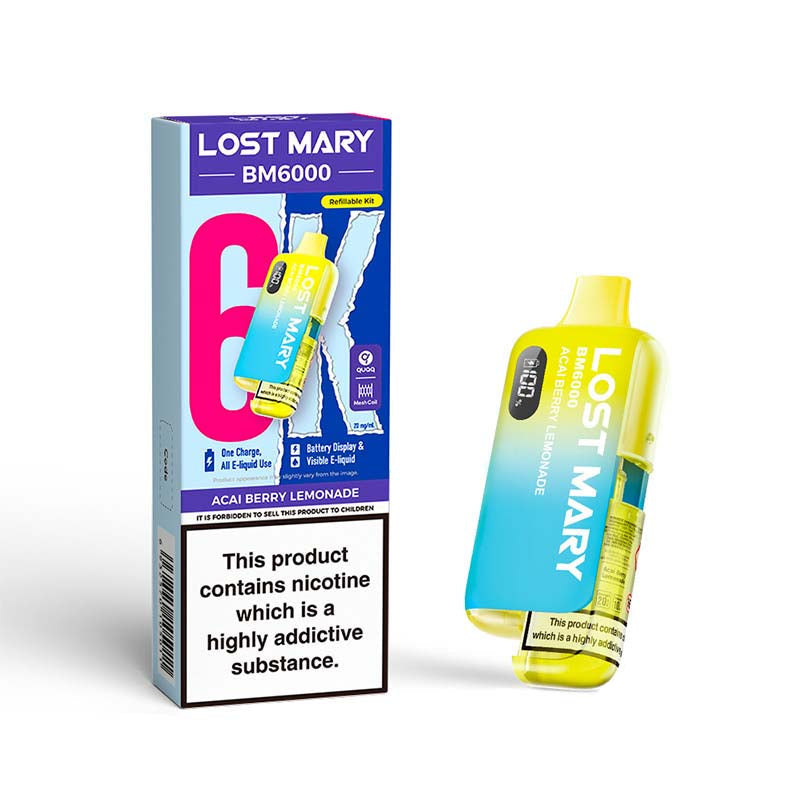 Lost Mary BM6000 Compliant Post June 1st Refillable Kit